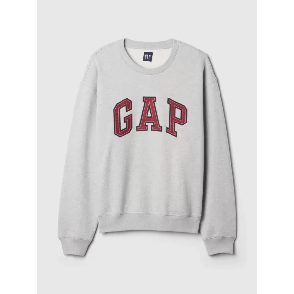  Pánska mikina GAP LOGO CREW SWEATSHIRT 616625-00 LIGHT GREY HEATHER 