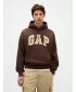 Pánska mikina GAP HEAVYWEIGHT LOGO HOODIE PULLOVER 823104-04 DARK BROWN