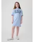 Detské šaty GAP LOGO DRESS 410062-00 BICOASTAL BLUE