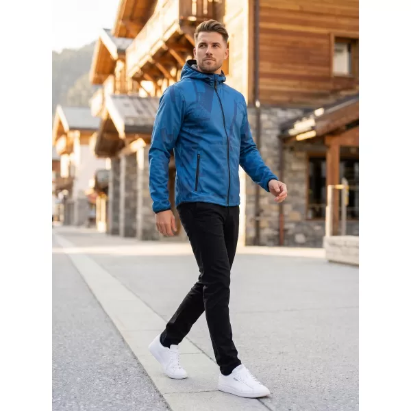  Pánska softshellová bunda premium ALTISPORT VOJ/ALM079JACK01 MODRÁ 