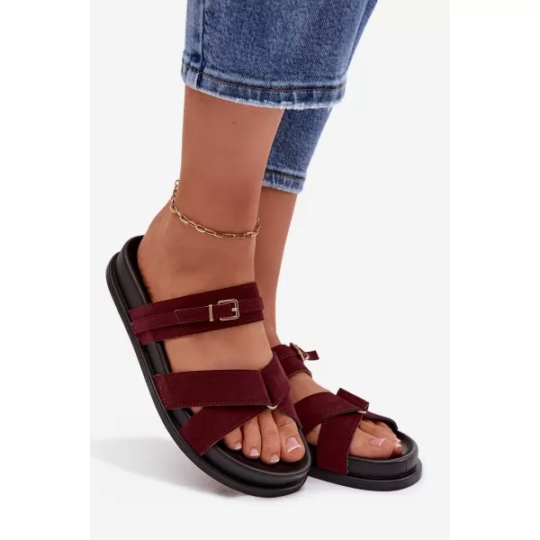  Dámske šľapky BOTO SELORINA 41592 BURGUNDY 