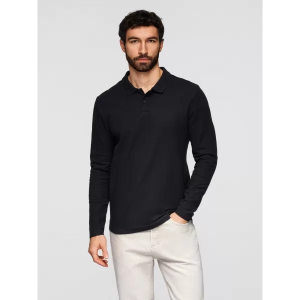  Pánske tričko OMBRE OM-POBL-0162 BLACK 