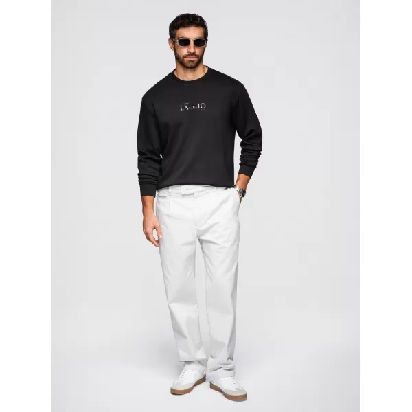 Pánska mikina OMBRE OM-SNBC-0199 BLACK 