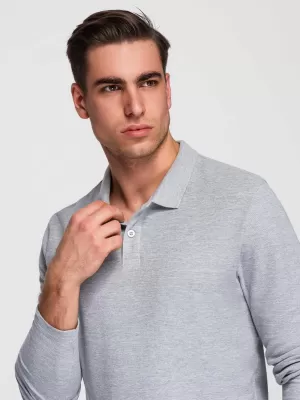 Pánske tričko OMBRE OM-POBL-0162 GREY MELANGE