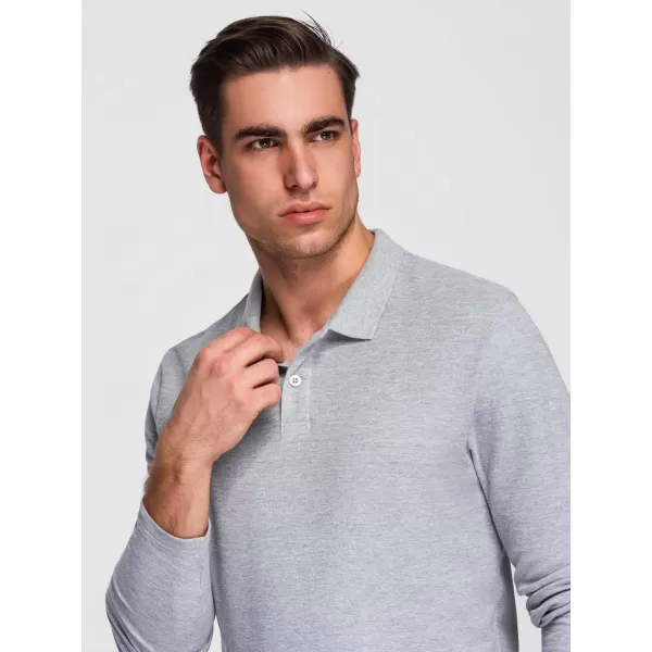  Pánske tričko OMBRE OM-POBL-0162 GREY MELANGE 
