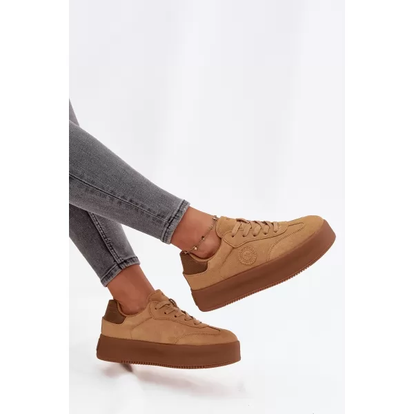  Dámske tenisky BIG STAR SS274762 BROWN/BEIGE Big Star Shoes 