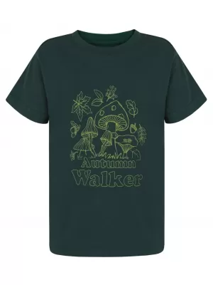 Detské tričko HUSKY TEE MUSHROOM K DARK GREEN