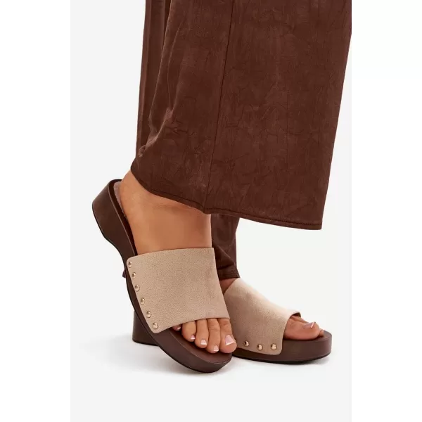  Dámske šľapky BOTO FERINNA 41222 KHAKI 