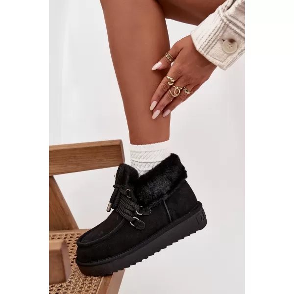  Dámske snehule D.FRANKLIN DFSH375006 BLACK 