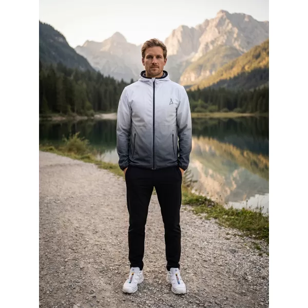  Pánska softshellová bunda premium ALTISPORT VOJ/ALM126JACK01 ČIERNOBIELA 