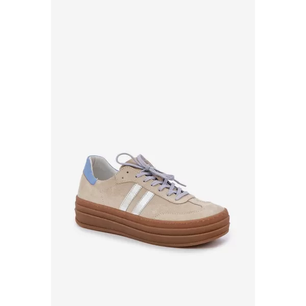  Dámske topánky ZAZOO N1068S4 BEIGE 
