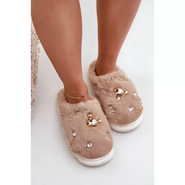  Dámske šľapky BOTO IVELFEDI 35012 KHAKI 