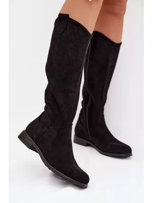 Dámske čižmy S.BARSKI HY61-8022 BLACK