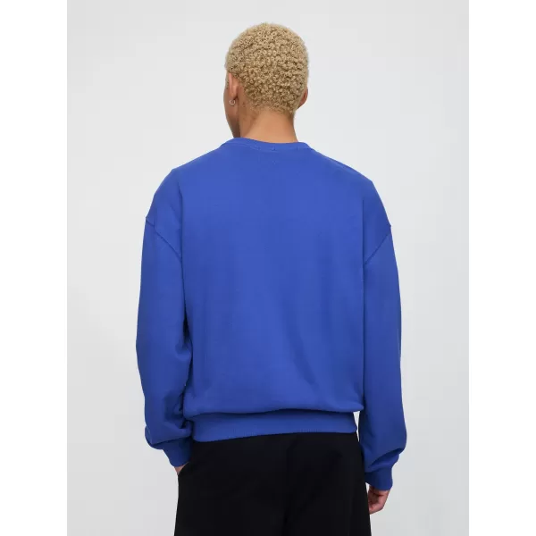  Pánska mikina GAP CLASSIC LOGO SWEATSHIRT 744748-02 DAZZLING BLUE 
