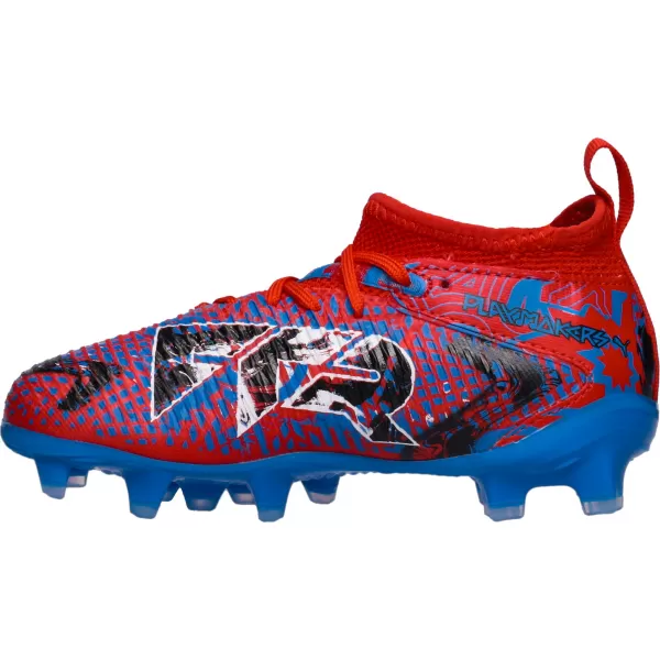  Detská obuv PUMA FUTURE 8 MATCH PLAY FG/AG JR 108750-01 ČERVENÉ/ČIERNE/MODRÉ/RUŽOVÉ PIXELY 