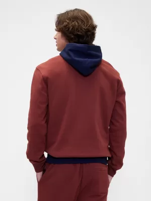 Pánska mikina GAP LOGO PULLOVER HOODIE 795560-00 BURNT RUSSET