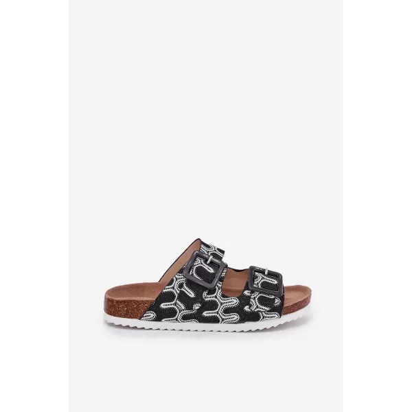  Dámske šľapky S.BARSKI RB51-006 BLACK 