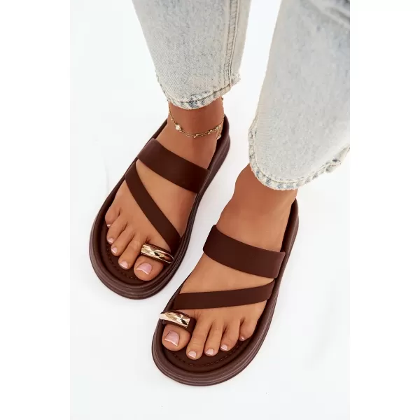  Dámske šľapky BOTO FARIELLE 41284 BROWN 