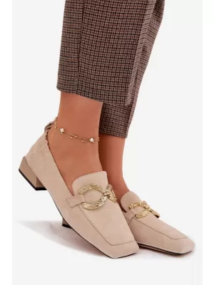 Dámske mokasíny D&A CR61-3115 BEIGE