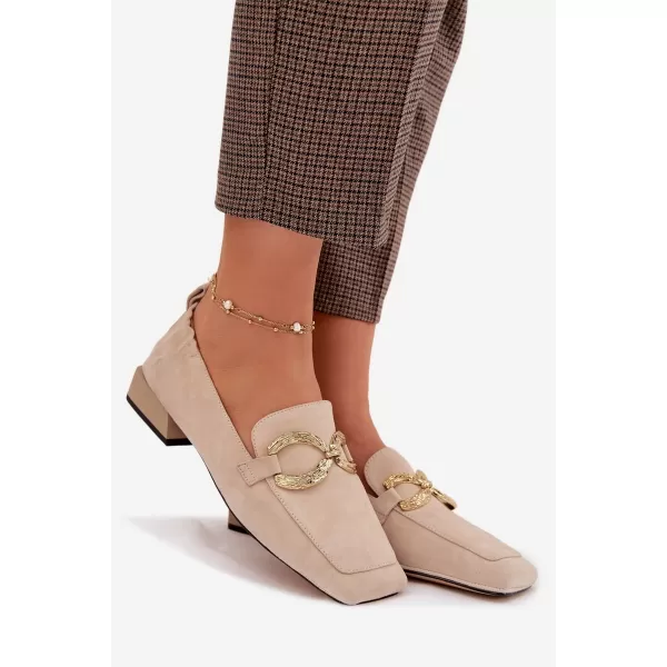  Dámske mokasíny D&A CR61-3115 BEIGE 
