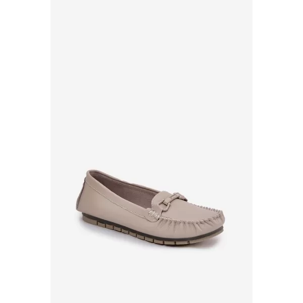  Dámske mokasíny S.BARSKI LR51-547 BEIGE 