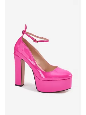Dámske lodičky na podpätku BOTO NIANKA 37819 FUCHSIA