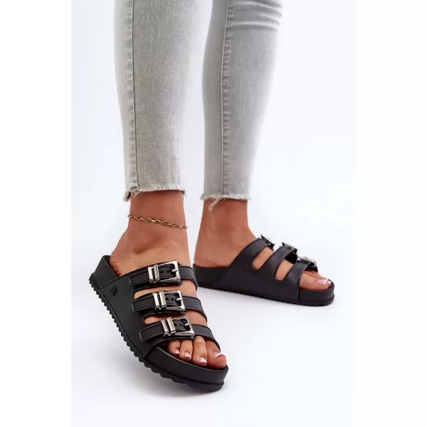  Dámske šľapky ZAXY JJ285058 BLACK 