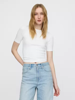 Dámske tričko GAP MODAL CREW TEE 679172-01 FRESH WHITE