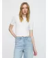 Dámske tričko GAP MODAL CREW TEE 679172-01 FRESH WHITE