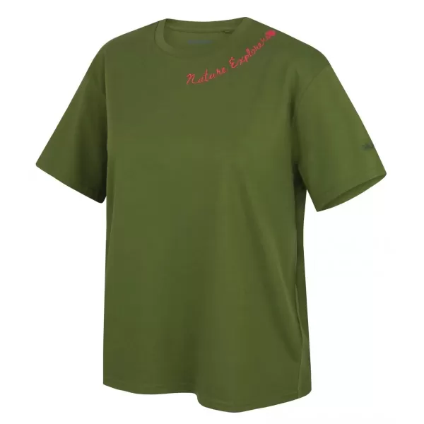  Dámske tričko HUSKY TEE NATURE L GREEN 