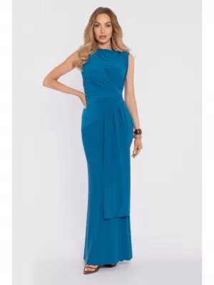 Dámske šaty MOE M913 OCEAN BLUE