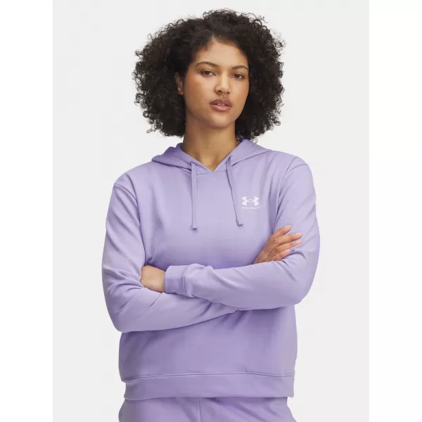  Dámska mikina UNDER ARMOUR UA RIVAL TERRY HOODIE 6005511-538 FIALOVÁ 