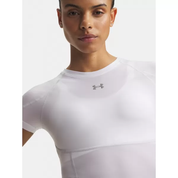  Dámske tričko UNDER ARMOUR HEATGEAR ELITE SS 6015368-100 BIELA 