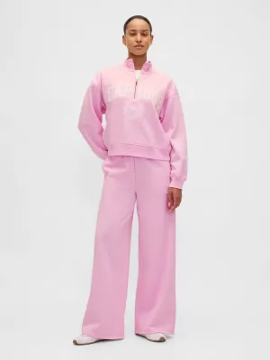 Dámska mikina GAP LOGO HALF ZIP 852841-05 PRIMROSE PINK