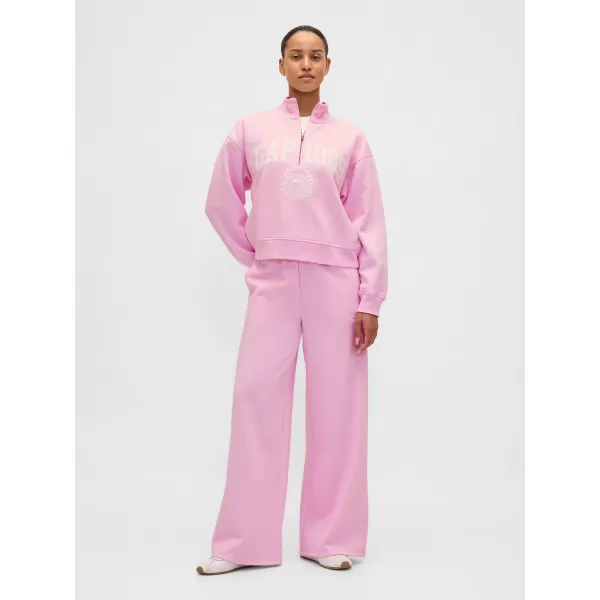  Dámska mikina GAP LOGO HALF ZIP 852841-05 PRIMROSE PINK 