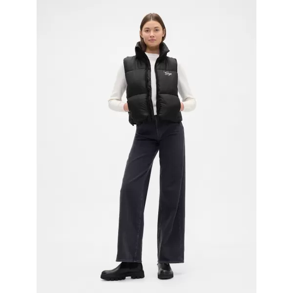  Dámska vesta GAP LOGO PUFFER VEST 818719-01 BASIC BLACK 