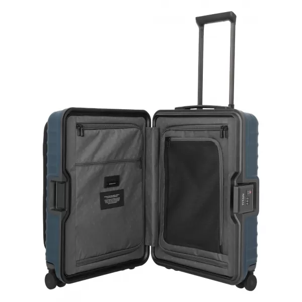  Palubný kufor TITAN Overseas S Front pocket POLNOČNÁ MODRÁ 