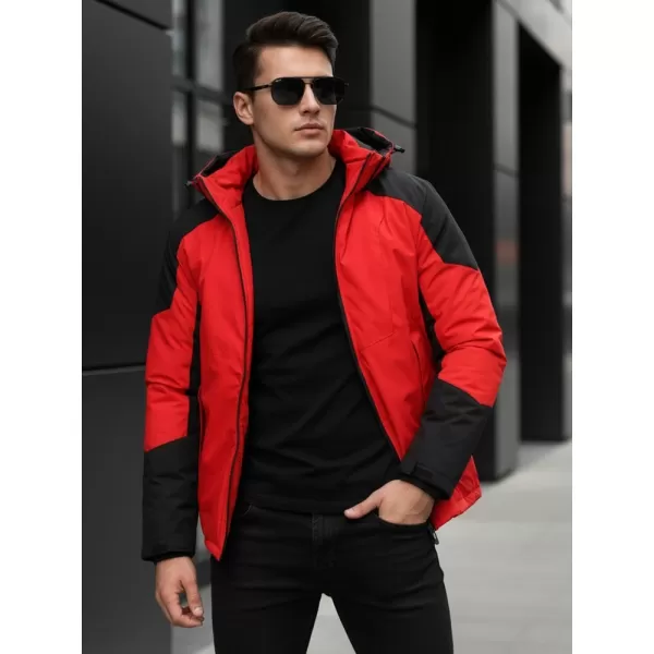  Pánska bunda DSTREET TX5121 ČERVENÁ 
