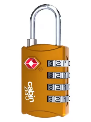 Zámok CABINZERO TSA Travel Lock ORANGE CHILL