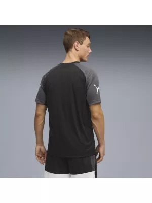 Pánske funkčné tričko PUMA INDIVIDUALLIGA GRAPH JERSEY 660578_03 PUMA ČIERNA/PUMA BIELA