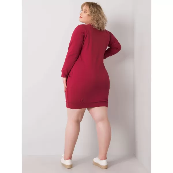  Dámske šaty BASIC FEEL GOOD RV-SK-6296.99 BURGUNDY 