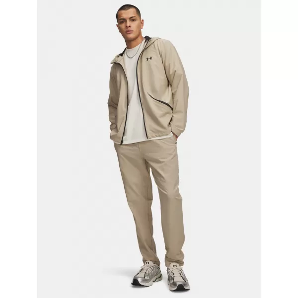  Pánske športové nohavice UNDER ARMOUR UA UNSTOPPABLE TAPERED PANTS HNEDÁ 