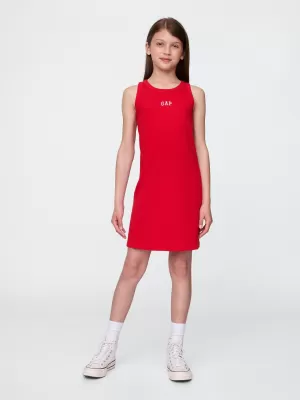 Detské šaty GAP LOGO TANK DRESS 780543-02 TOMATO SAUCE