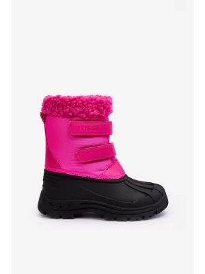 Detské zimné topánky BIG STAR MM374112 FUCHSIA/BLACK Big Star Shoes