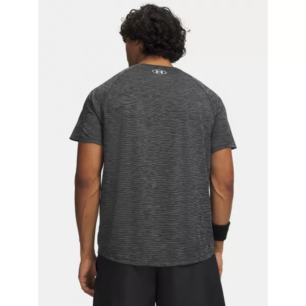  Pánske tričko UNDER ARMOUR TECH TEXTURED SS 1382796-001 ČIERNA 