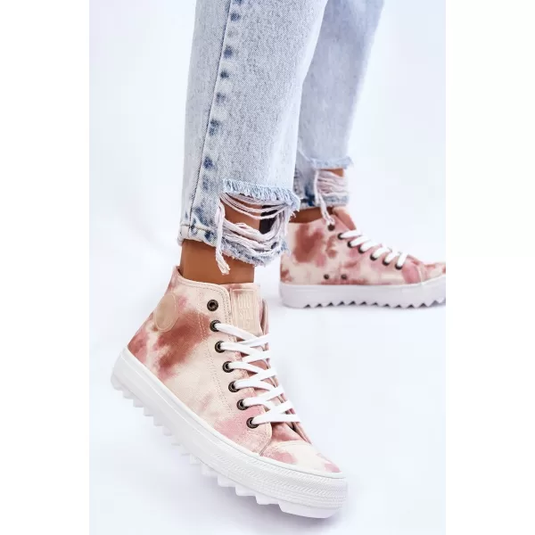  Dámske tenisky BIG STAR LL274048 BEIGE/NUDE Big Star Shoes 