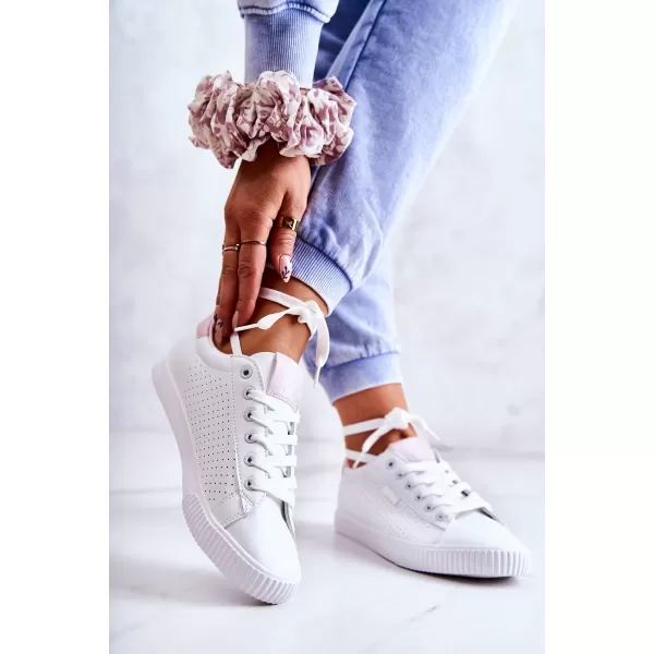  Dámske tenisky BIG STAR HH274073 WHITE/PINK Big Star Shoes 