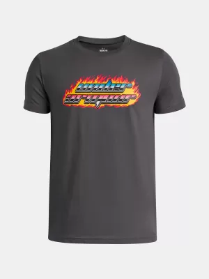 Chlapčenské tričko UNDER ARMOUR UA FLAME WM SS 6005059-025 SIVÁ
