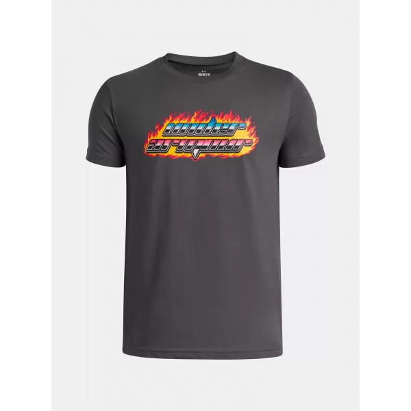  Chlapčenské tričko UNDER ARMOUR UA FLAME WM SS 6005059-025 SIVÁ 
