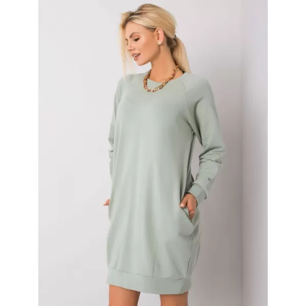  Dámske šaty BASIC FEEL GOOD RV-TU-5184.93P PISTACHIO 